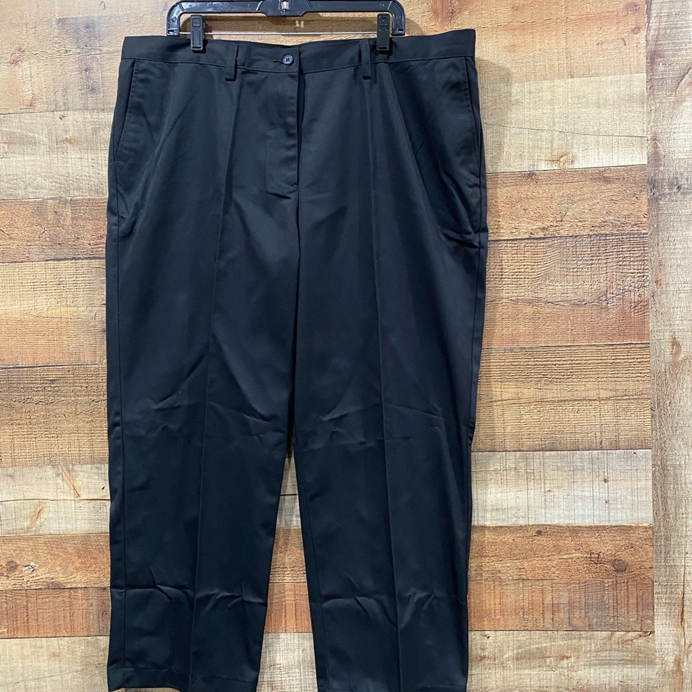 New With Tags Edward’s Ladies Black Chinos Work Uniform Pants Size 22